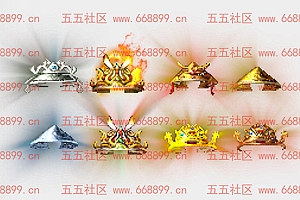 手游 首饰 斗笠动态素材8款