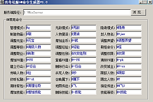 传奇引擎工具 九龍GM命令一键生成器